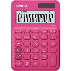 Számológép asztali 12 digit nagy kijelző Casio MS 20 UC magenta
